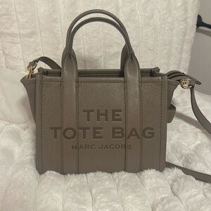 Marc Jacob leather small tote bag cement